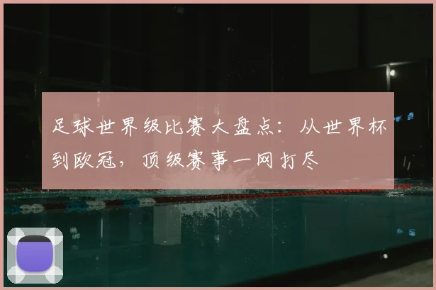 足球世界级比赛大盘点：从世界杯到欧冠，顶级赛事一网打尽